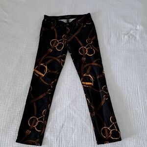 Lauren Ralph Lauren Womens Equestrian Bridle Bit Jeans Muted Black Size 6P